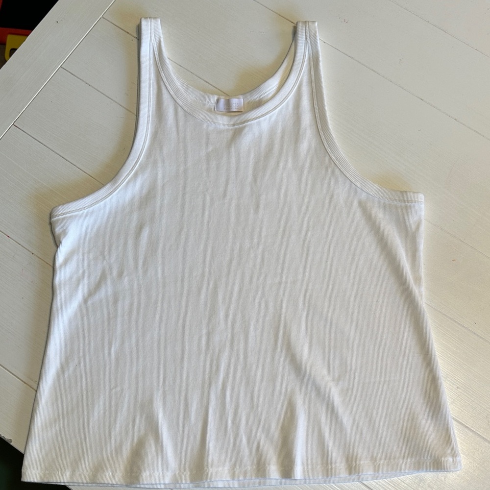 NUUDS Essential Rib White Tank top